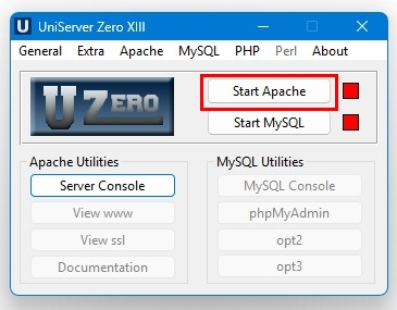 Start Apache